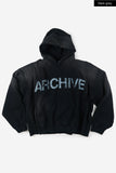 Archive dyeing crack overfit hoodie