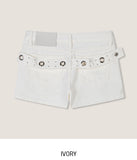 Kine Eyelet Belted Shorts
