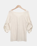 Turning Roll-up Three Quarter T-shirt