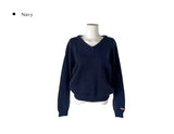 Nuan Daily V-Neck Label Loose Fit Knit