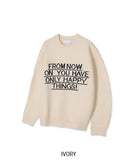 Promen Lettering Round Knit