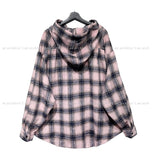 Candy hooded balloon check shirt