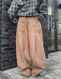 Brit Pleats Pintuck Balloon Pants
