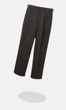 Stan Bijo two-tuck wide slacks