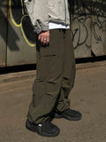 Nylon Cozy Cargo Pants
