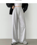 Color Banding Long Wide Training Pants