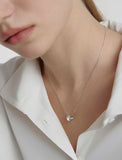 Triple Silver Cutout Necklace S