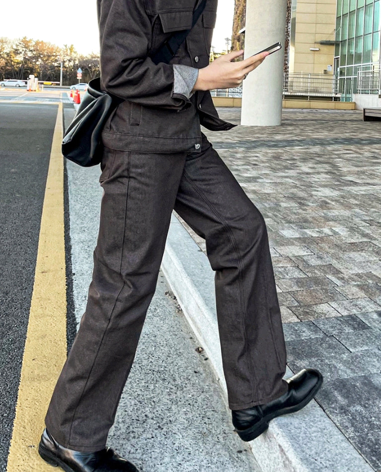 【COSYHARU】Det Raw Wide Denim Pants COSYHARU (コシハル) - デトロワイドデニムパンツ / Det Raw