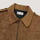 Ready f/w epaulette suede jacket