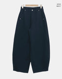 Sweden Curved Cotton Pants