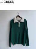Something Color Scheme Half Zip Up Kara Knit