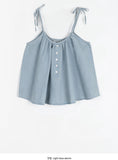 Leton Denim Sleeveless Blouse