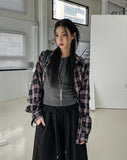 Chilled Cotton Overfit Check Shirt