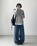 Wir Side Pintuck Wide Denim