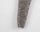 Raquel two-tone rainbow color matching bokashi angora knit bolero cardigan