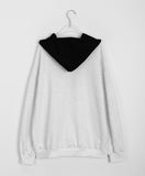 Milnan Half Zip-Up Color Matching Printed Hoodie