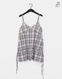 Stur Check String Layered One Piece Sleeveless