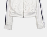 Later Track Lettering Two Way Semi-Crop Zip-Up