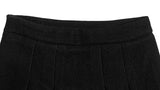 Mike Wool Pleated Mini Skirt Pants