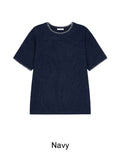 Reton Stitch Muscle Knit Short Sleeve Tee