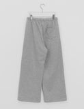 Hillon brushed training banding wide pants