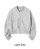 FL crop shirring flight jumper