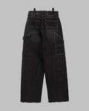 Double patch balloon jeans