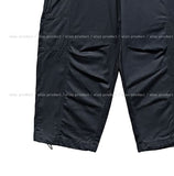 Foil-cut pintuck cotton balloon pants