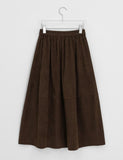 Cutle Corduroy Banding Long Skirt