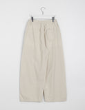 [unisex] Carrit Banding Wide Cotton Pants