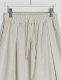 [unisex] Kelter Linen Pintuck Banding Wide Pants