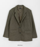 Munted flap wool single jacket