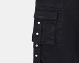 Denu cargo strap bootcut denim pants