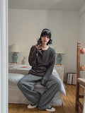 Royge Layered Henley Neck Long Sleeve T-shirt