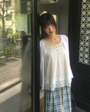 Floin see-through ribbed cardigan