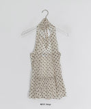 Narvi Dot See-through Halterneck Layered Sleeveless