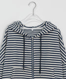 Demno Stripe Hood Zip-Up