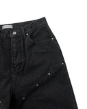RIVET WIDE DENIM