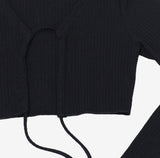 Melty String Sleeveless + Cardigan Set