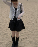 Morning Eyelet Mini Flared Skirt