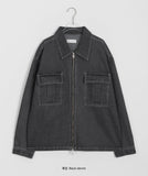 [unisex] Tinmi Two Way Denim Collar Over Jacket