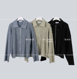 Ripple Knit Zipup