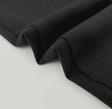 Hem Side Slit Ankle Length Capri Span Cotton Pants