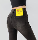 Washing Banding Heated Fabric Brushed Span Bootcut Denim Pants