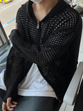 S/S Net Two-Way Hooded Zip-Up