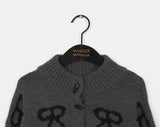 Dazzle Duffle Nordic Rabbit Ribbon Overfit Cardigan