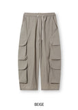 fresh multi pocket nylon cargo pants
