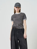 93 Track Crop Ringer T-Shirt