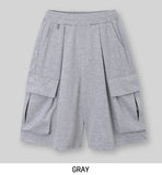 Toffee Wide Cargo Bermuda Pants