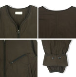 Dust wax coated padded jumper